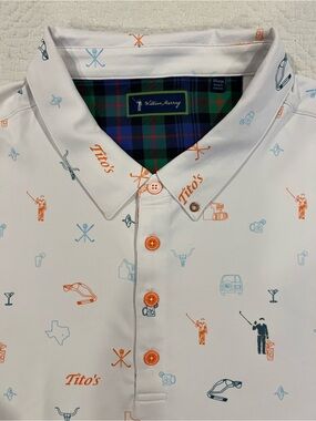 William Murray Tito’s Vodka Texas Icons Ltd Edition Men’s 2XL Performance Polo
